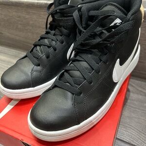 Nike Black and White High-Top Sneakers